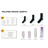 Chaussettes colorées de yoga Crew de haute qualité pour femmes avec broderie Sports Scrunch Sublimation Ruffle Pilates Chaussettes Low quantité minimale de commande