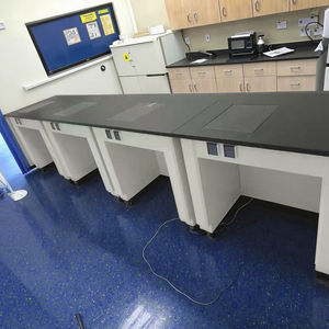 โต๊ะเครื่องชั่งน้ำหนักโครงสร้างเหล็กทั้งหมดสำหรับห้องปฏิบัติการเคมี - เฟอร์นิเจอร์ห้องปฏิบัติการดีไซน์ทันสมัยสำหรับโรงเรียนและโรงพยาบาล - Product Image 1