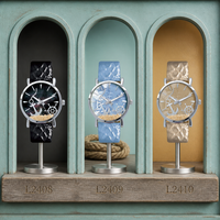 Montre analogique pour femme abordable, boîtier en alliage, bracelet en cuir véritable, mouvement à quartz chinois, montre-bracelet décontractée pour femme