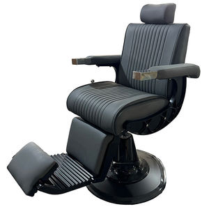 Sillón de Barbero de Cuero Negro de Lujo, Resistente, para Salón de Belleza y Peluquería, Venta al Por Mayor - Product Image 6