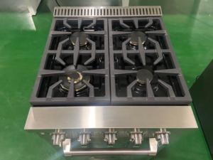 Estufa de Gas Doméstica de 24 Pulgadas, 4 Quemadores, Horno de Convección de 2.37 Pies Cúbicos, Independiente, Acero Inoxidable - Product Image 3