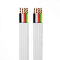 0.75mm 1mm 1.5mm 2.5mm 4mm 6mm conducteur en cuivre électrique 4 conducteurs plat câble et fil flexibles