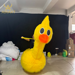 Meilleure vente gonflable longue peluche canard autruche <span class=keywords><strong>oiseau</strong></span> Costume pour <span class=keywords><strong>échasse</strong></span> spectacle activité - Product Image 4