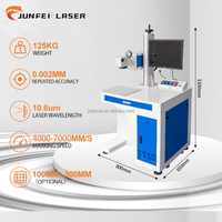 Machine de marquage laser Galvo CO2 JUNFEI, prix usine Chine, 30W 60W 100W 200W, gravure personnalisée autofocus, AI DST