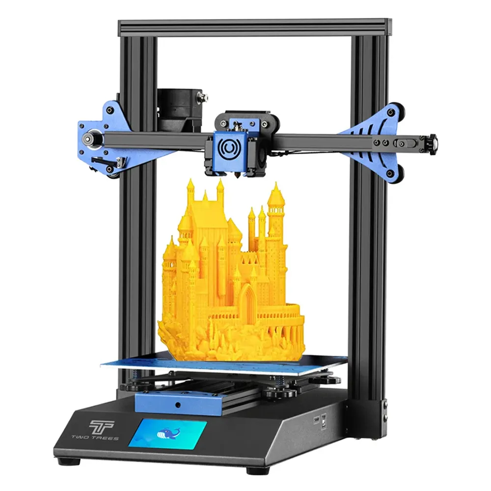 Twotrees Printer 3d Layar Sentuh LCD BLu-3 untuk Anak-anak Printer Cetak Filamen PLA 3D dengan Hadiah Ulang Tahun Natal Anak-anak