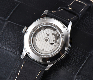 Montre automatique mécanique pour homme <span class=keywords><strong>Parnis</strong></span>, nouvelle, 42 mm, réserve de marche, bracelet en cuir noir, cadran analogique, montres-bracelets pour homme, Reloj Hombre - Product Image 6