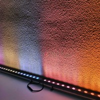 Barre lumineuse LED murale extérieure 1200mm 1500mm DMX512 Tuya WiFi/Zigbee avec contrôle par application YY-XQ4033