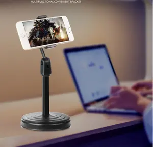 Masaüstü mobil telefon tutucu standı 360 döndür canlı akış için çekim Video Youtube esnek Tablet telefon ayakta tutucular