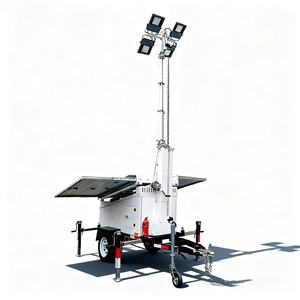 Caméra de sécurité solaire mobile MPPT avec mât de 7 m de hauteur pour éclairage extérieur nocturne - Product Image 4