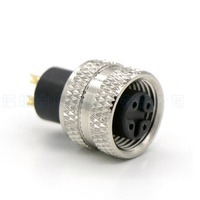 Haute qualité Personnalisé Câble IP67 68 Moulé Étanche M12 connecteur 4pin Femelle pour capteur