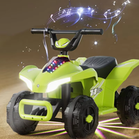 Voiture tout-terrain pour enfants à piles avec télécommande pour les enfants de 2 à 4 ans, quad en plastique, voiture à pédales