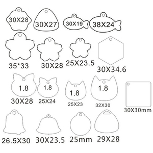 टिकाऊ व्यक्तिगत स्टेनलेस हवा टैग कुत्ते कॉलर लटकन एल्यूमीनियम टैग पालतू कुत्तों के लिए धातु रिक्त नाम टैग के लिए - Product Image 5