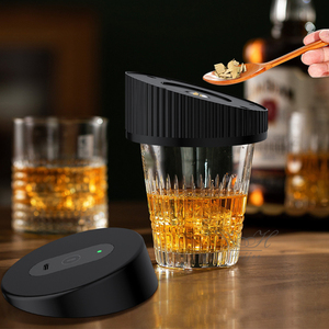 Maßgefertigtes USB-Elektrisches Rauchgerät Tragbarer Barkeeper Bar Whiskey-Rauchinfusor Bartending Sägemehl-Rauchgetränk Cocktail-Smoker-Set - Product Image 4