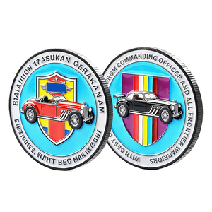 Pièce de monnaie en émail de style rétro, design automobile classique, collection décorative, souvenir commémoratif - Product Image 1