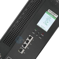 Oit Unité de distribution d'alimentation (PDU) monophasée 415V C13 C19 intelligente avec RJ45 SNMP 125A 160A 200A pour rack, avec mesure de puissance