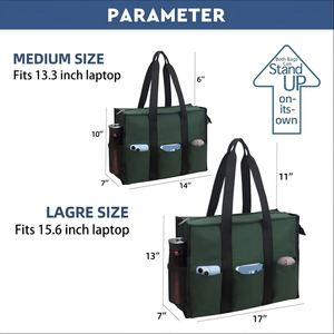 Sacs imperméables pour enseignants et infirmières avec fermeture éclair pour les voyages quotidiens, le travail, la clinique, la soins infirmiers, sac à bandoulière pour l'université - Product Image 2