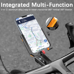Support de guidon de scooter de vélo en alliage d'aluminium durable <span class=keywords><strong>et</strong></span> universel réglable pour téléphone portable flexible de vélo de moto - Product Image 6