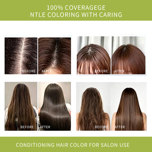 Crème colorante capillaire verte professionnelle <span class=keywords><strong>de</strong></span> qualité supérieure, sans ammoniaque, couleur intense et lisse, haute pigmentation, marque privée, permanente à base <span class=keywords><strong>de</strong></span> plantes - Product Image 5