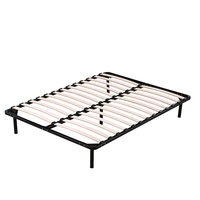 Matelas Moderne Avec Cadre De Lit a Plateforme En Metal Et Fer a Lattes En Bois Pour Chambre a Coucher Hotel Ecole