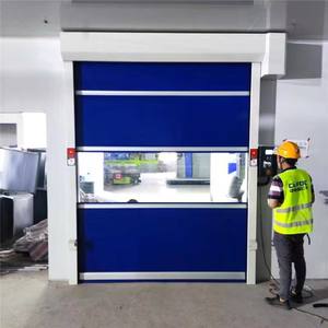 Diverses méthodes d'ouverture Porte à enroulement rapide en PVC industriel Détection <span class=keywords><strong>radar</strong></span> Portes rapides automatiques Pratique Plastique Rapide Puerta Rapida - Product Image 4