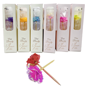 Stationery set and school supplies Metal Ballpoint Pen 0.5mm Best Sale Crystal Rose Iridescent Flower for <b>Gift</b> of Life - Product Image 1