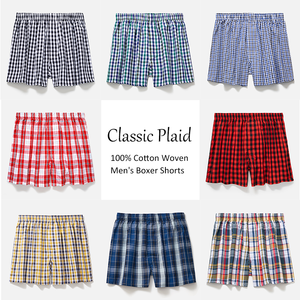 Ropa Interior Masculina Holgada de Algodón Puro, Estilo Veraniego Juvenil, Calzoncillos Boxer a Rayas para Hombre, Transpirables, Tallas Grandes - Product Image 2