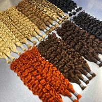 Mèches de cheveux humains Remy bouclés italiens 100g, multicolores assortis, cheveux vierges, double trame machine, sans nœuds, pour femmes, 16-26 pouces, RXhair