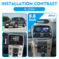 Navihua Écran d'autoradio 8.8 pouces intégré Carplay Android Auto DSP pour Volvo XC60 2009-2017 GPS Navigation Multimédia RHD LHD