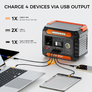 300W <b>Battery</b> Solar MPPT Pure Sine Wave Outdoor Emergency Standby Power Supply Lighting <b>UPS</b> Function PSE CE BSE-300W Pure Sine Wa - Product Image 5