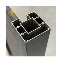 Sistem Pagar Privasi Taman Hunian Zhongchang Profil Pagar Aluminium Motif Kayu Perakitan Mudah Kit Pagar DIY Bahan Slat