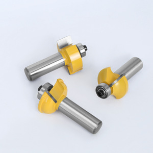 Fraise à queue droite en carbure 8 mm x 12 mm, queue de 1/2 pouce, pour le travail du bois, la fraisage de cadres de porte et l'outillage de gravure de meubles - Product Image 1