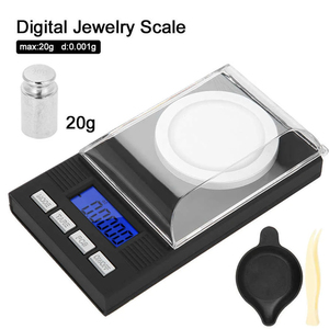 Báscula <span class=keywords><strong>Digital</strong></span> Electrónica KL20 50g 0.001g 100g 0.001g con Valor de Graduación, Diseño Mini para Joyería, Oro y Perlas, Báscula de Bolsillo - Product Image 4