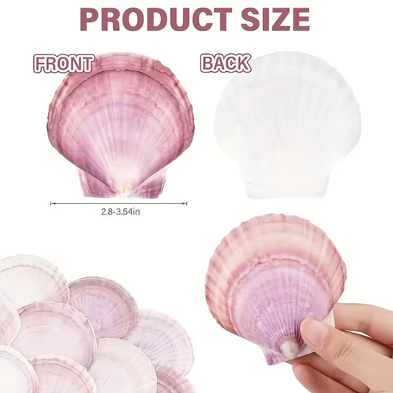 Conchas de Vieira Morado-Rojo de 2.8"-3.5"