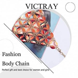 Sequins Body Chains <strong>Belly</strong> Beach Chain Bra Fashion Charm Harness Accessories Jewelry - Product Image 4