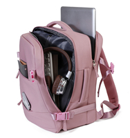 Sac à dos de cabine Ryanair imperméable, durable, léger et décontracté de 15,6 pouces avec compartiment pour ordinateur portable 40x30x20