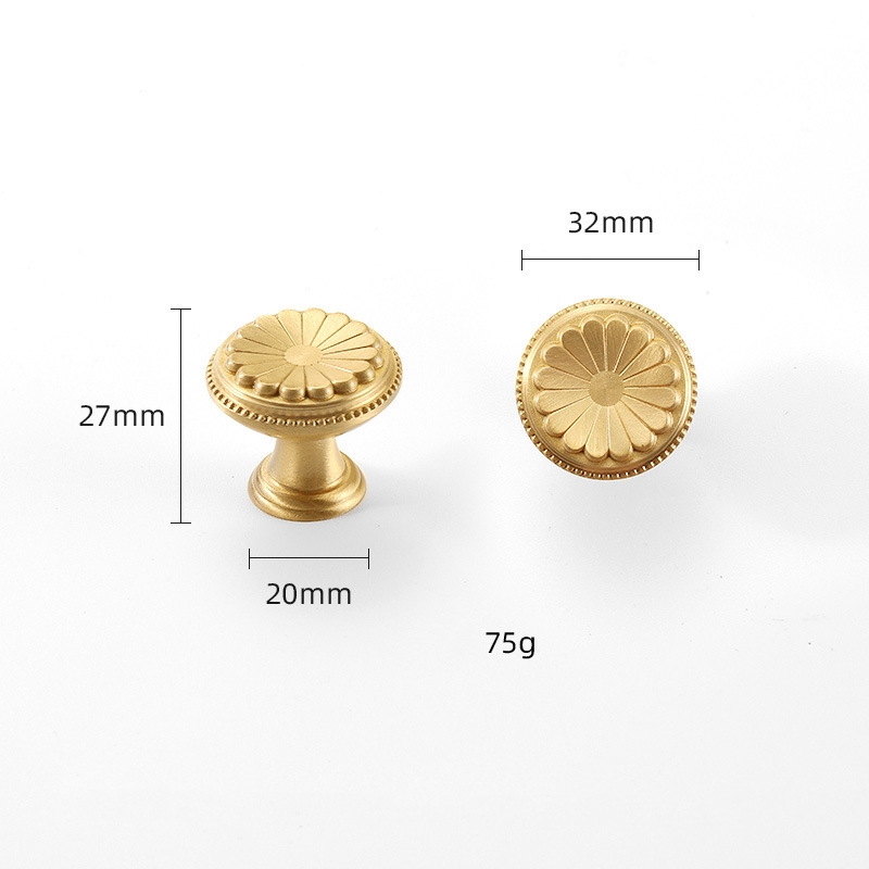 Round-brushed brass