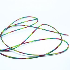 Cordon élastique imperméable personnalisé Xinda avec logo, durable, flexible, 2mm-6mm, multicolore, imprimé, tressé en nylon, écologique, pour sacs et chaussures - Product Image 1