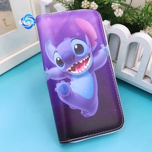 Encantadoras bolsas de teléfono antipérdida de puntada de dibujos animados, billetera con cremallera, tarjetero, monedero, regalos para niños, monedero portátil de cuero PU personalizado - Product Image 4