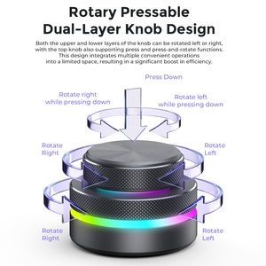 Ein-Knopf-Shortcut-Tastatur Aluminium-Programmier makro Benutzer definierte Doppelschicht-Knopf tastatur Mini AI Smart-Tastatur für <span class=keywords><strong>Computer</strong></span> - Product Image 5
