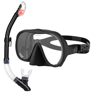 Masque de plongée sans cadre M301 S210 avec tube respiratoire à système sec, verre trempé, pour adultes, sports nautiques - Product Image 5