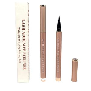 Set d'eyeliner vegan imperméables de marque privée crayons à stylo liquide personnalisés série de maquillage des yeux adhésif miroitant avec eyeliner - Product Image 2