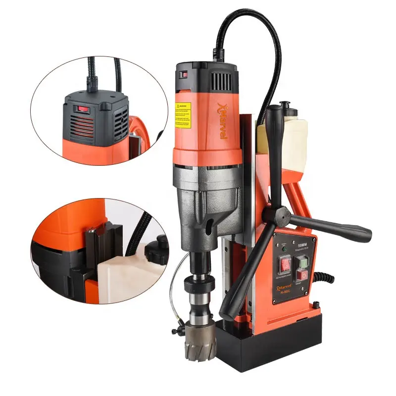 Marvel MW-50C 110V Electric Magnetic Drill Machine 12-55mm 17000W MT3 High Quality Core Drill Factory Sale Magnetic Seat Base