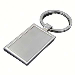 Sy67 Custom Logo Blank Sublimation Car Promotional Stainless Steel Metal Blank Keychain <b>Home</b> <b>Keyring</b> for Promotion Gift - Product Image 2