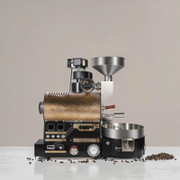 Tostador de Café Rotatorio Eléctrico Urm de 1 kg para Uso Doméstico y en Automóviles, Tostador de Café de Muestra