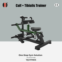 Équipement de musculation professionnel pour les jambes : Supports d'épaules, rouleaux tibiaux, mouvements des mollets, bras indépendants pour centre de formation