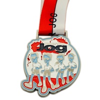 Fabricant OEM, vente en gros, personnalisez votre propre médaille de course à pied en métal, logo, marathon, médaille de finisseur en alliage de zinc, médaille de course à pied personnalisée 10 km