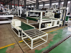 Electric Semi-Automatic <b>Folder</b> Gluer Corrugated Paperboard Cardboard Box Press Pasting Box Machine Carton Box folding Gluing - Product Image 4