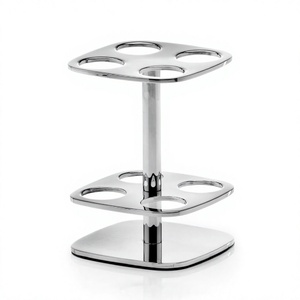 Stainless Steel <b>Toothbrush</b> Stand Easy To Clean Portable Bathroom Accessories Metal Tooth Brush <b>Holder</b> Anti Rust Modern Design - Product Image 1