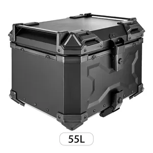 Boîte à bagages arrière pour moto 55L en PP, noire, avec serrure, universelle pour <span class=keywords><strong>BMW</strong></span> <span class=keywords><strong>R1200GS</strong></span> R1250GS <span class=keywords><strong>R1200GS</strong></span> 1200 GS LC ADV - Product Image 4