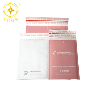 Custom Size and logo 100% Recycled #<strong>0</strong> 9x6 Inches Biodegradable Kraft <strong>Bubble</strong> <strong>Mailer</strong> Bag for Clothing Shipping Bag - Product Image 6